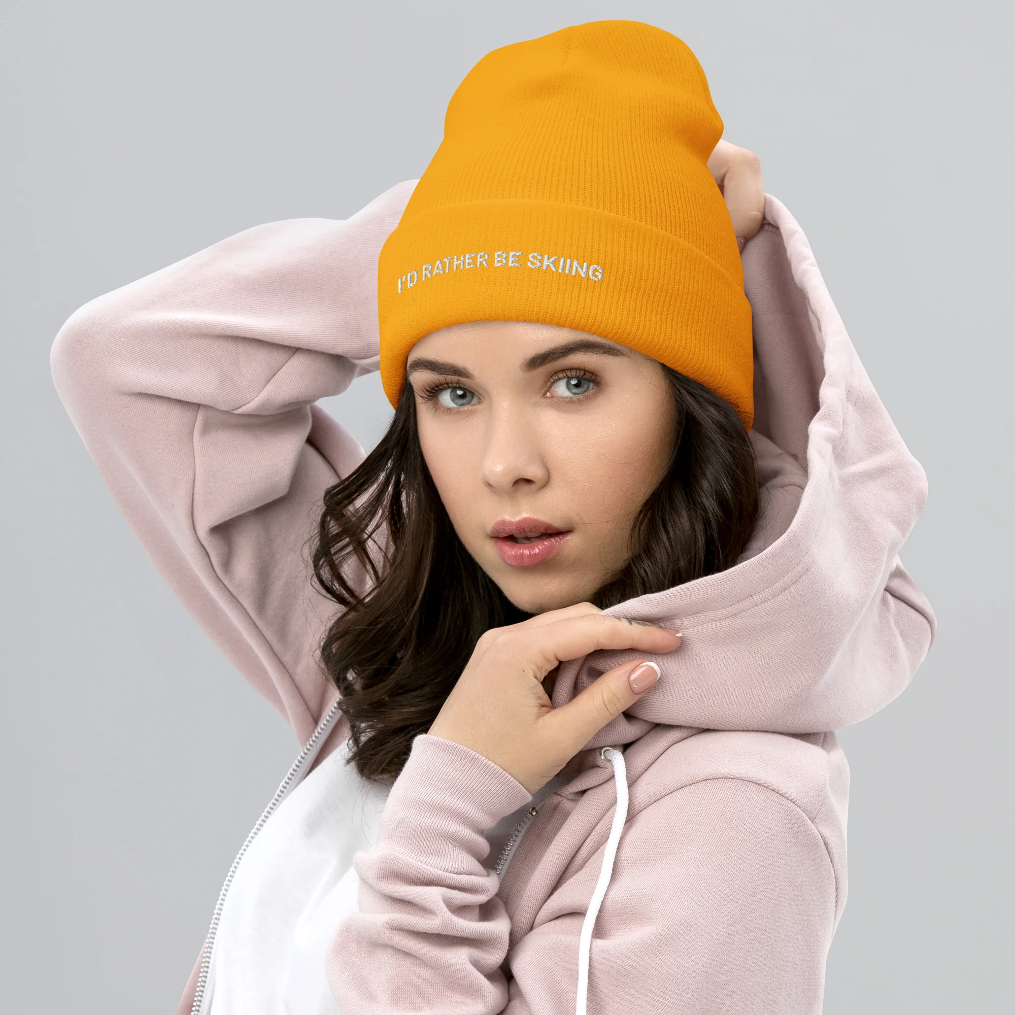 Cuffed Beanie I'DRBS White Letters - Image 10