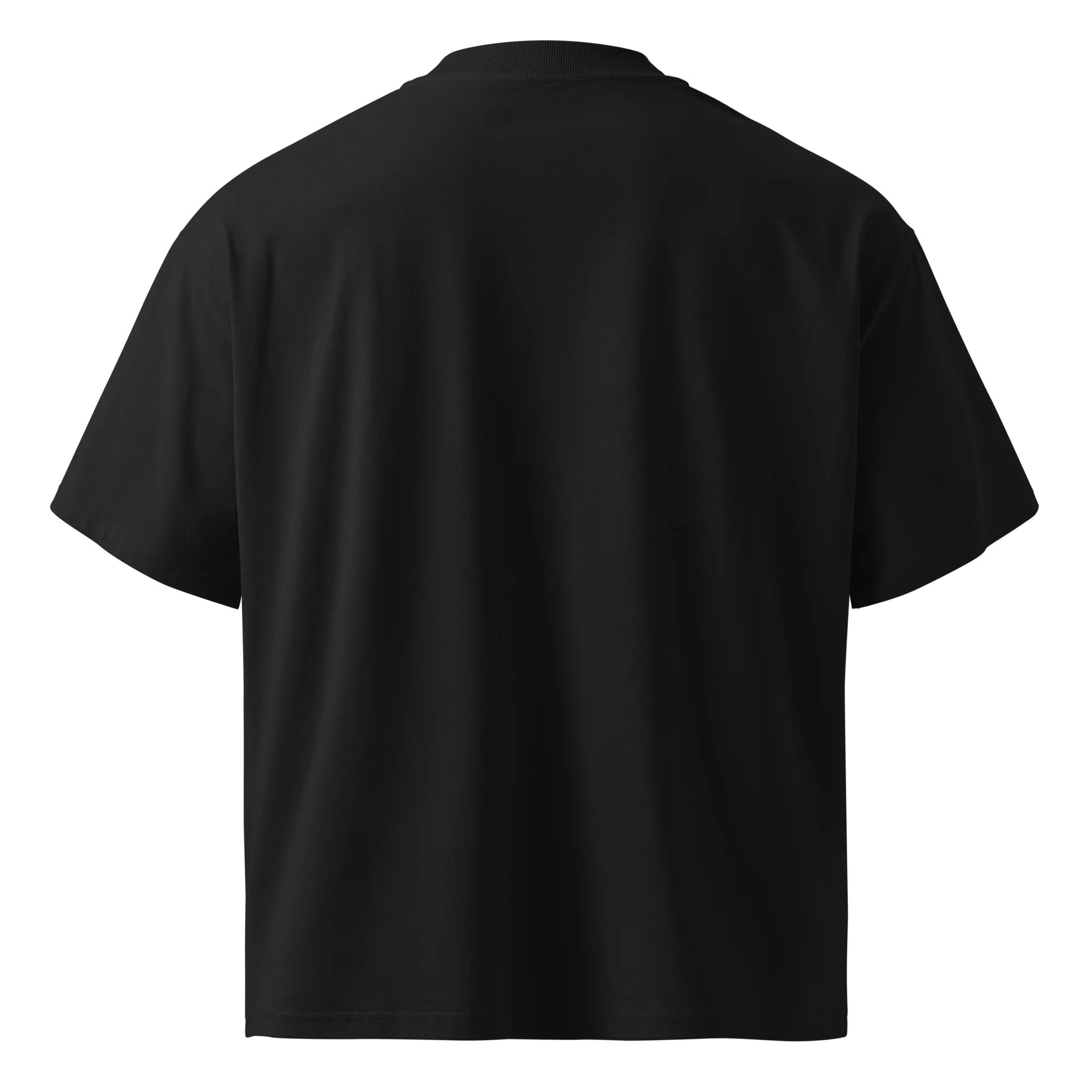 Unisex Organic Oversized High Neck T-shirt – 81611 Embroidered - Image 9