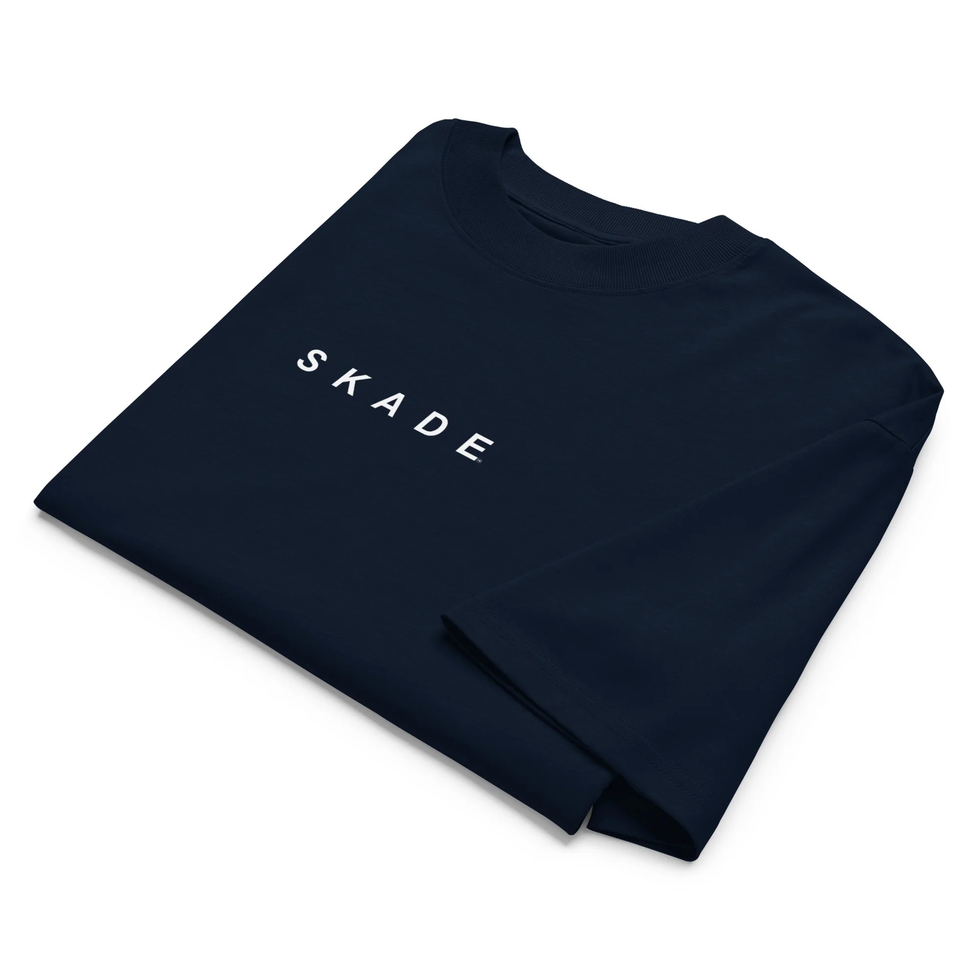 Unisex Oversized Organic Tee – Yes We Cat (High Neck) - Image 4